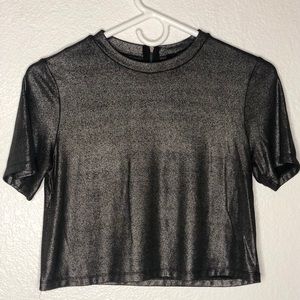 Shimmery crop top